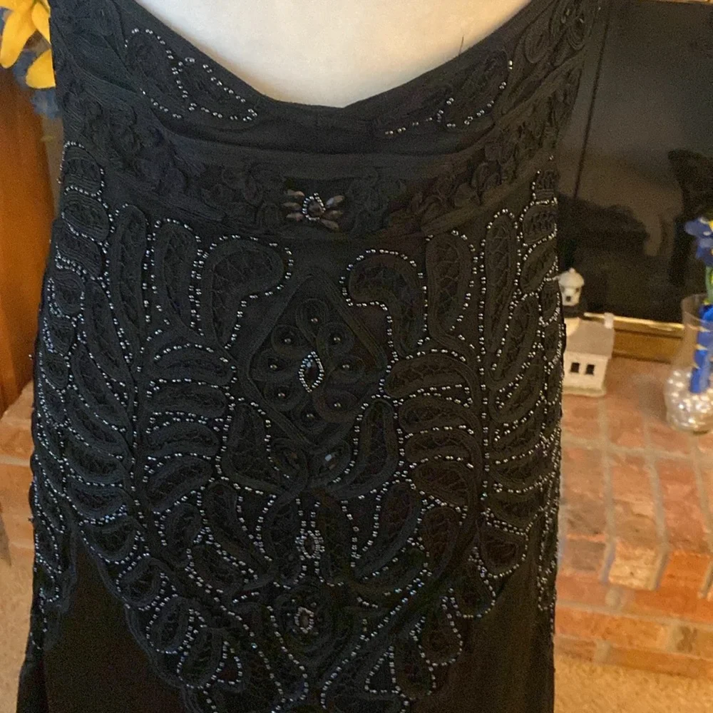 Sue Wong nocturnal black formal gown size 10 - Picture 14 of 17